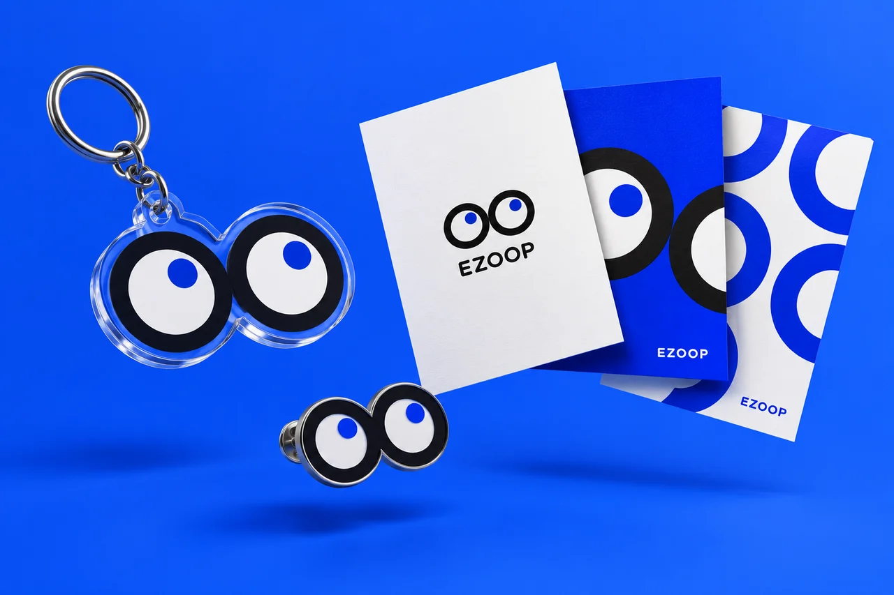 EZOOP keyring and pin concepts